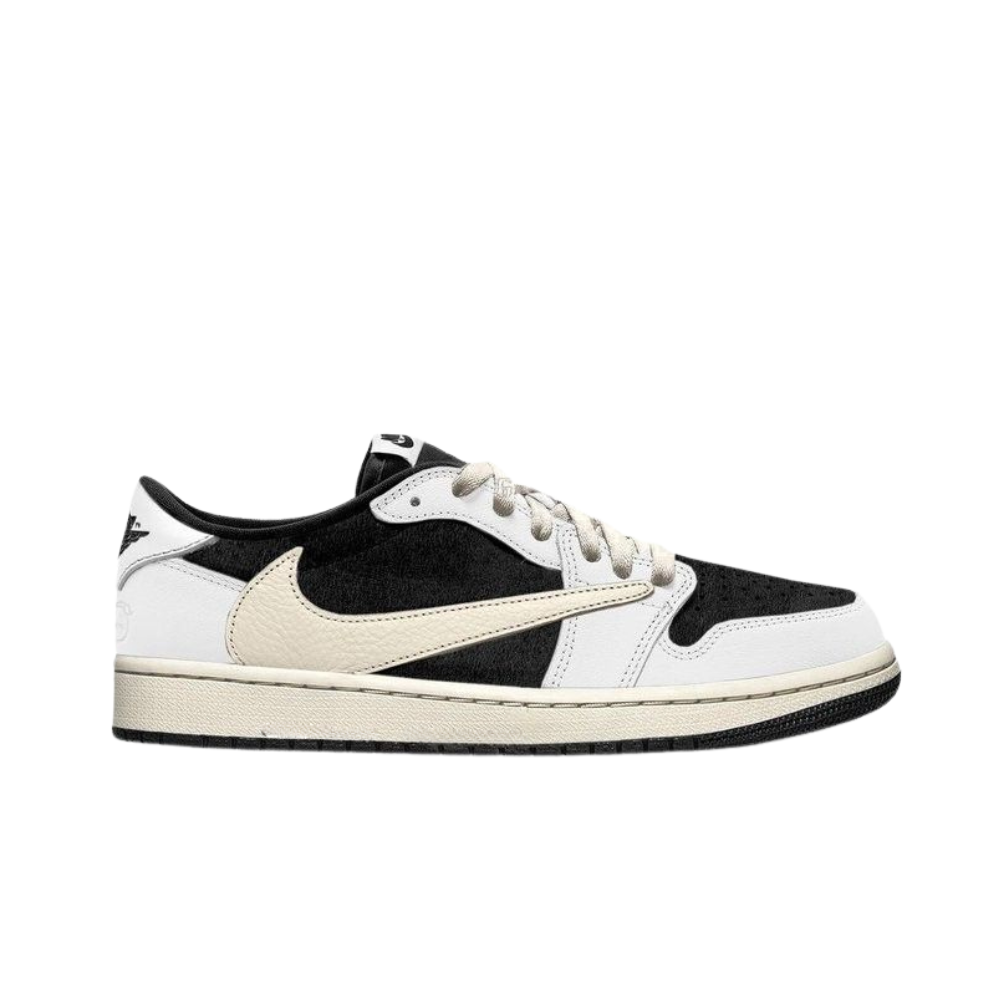 Travis Scott × Air Jordan 1 Retro Low OG "White/Black"