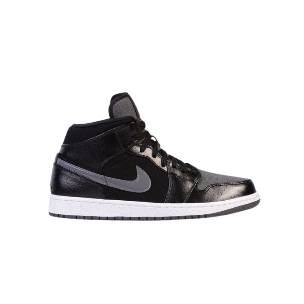 Premium Mid-Top Sneakers - Black & Grey